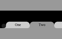 Navigation tabs with rounded out borders using CSS3