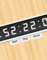 Make a stopwatch using CSS3 without images or javascript